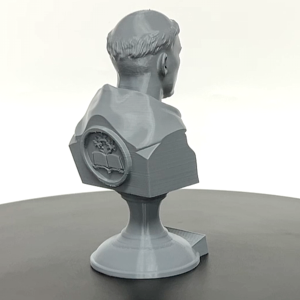 Saint Anthony of Padua, Beloved Franciscan Saint and Patron of Lost Things, Sculpture Bust on Pedestal