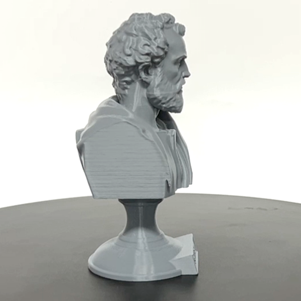Saint Peter, Patron Saint of Fishermen and the Papacy, Sculpture Bust on Pedestal