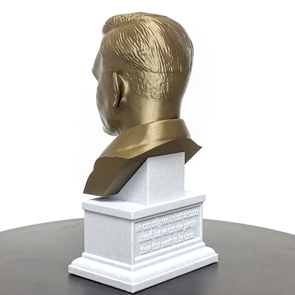 Alan Turing Famous English Mathematician and Computer Scientist Sculpture Bust on Box Plinth