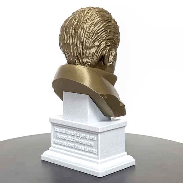 Alessandro Volta Italian Pioneer of Electricity and Power Sculpture Bust on Box Plinth