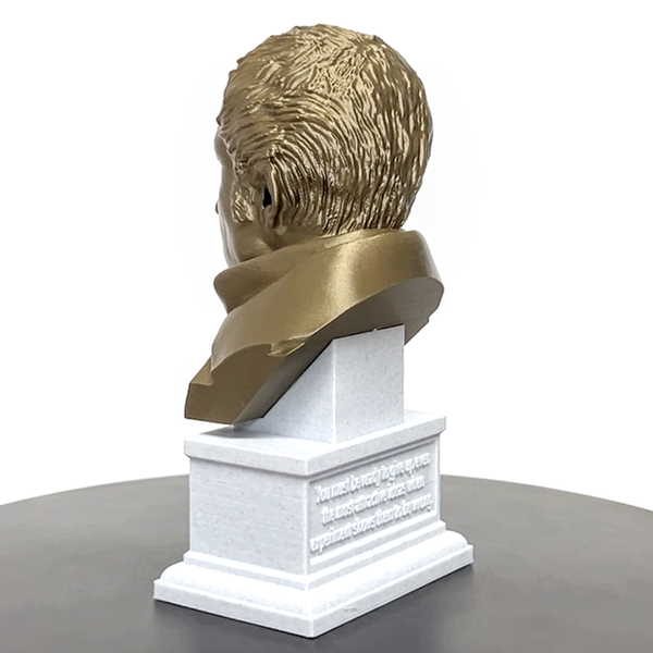 Alessandro Volta Italian Pioneer of Electricity and Power Sculpture Bust on Box Plinth