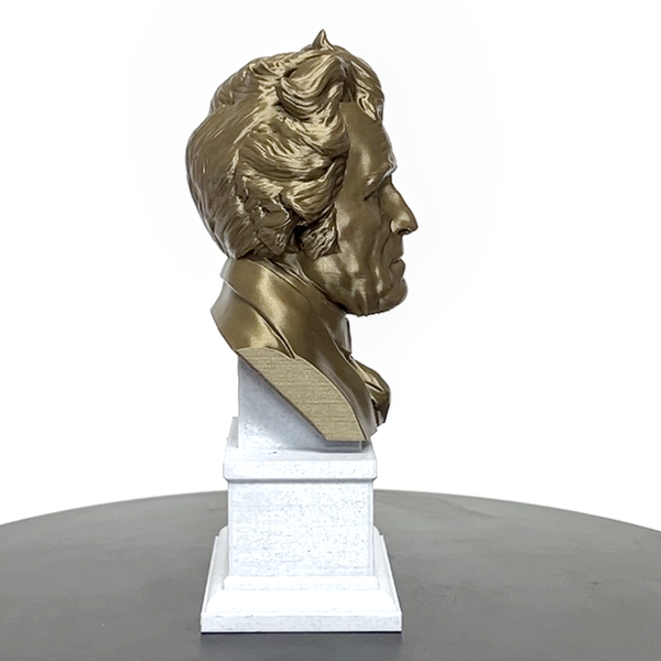 Andrew Jackson, 7th US President, Sculpture Bust on Box Plinth