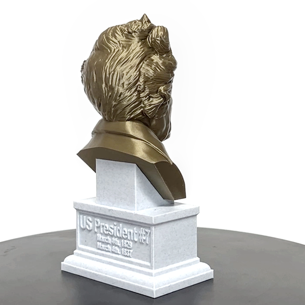 Andrew Jackson, 7th US President, Sculpture Bust on Box Plinth