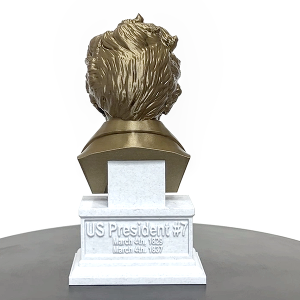 Andrew Jackson, 7th US President, Sculpture Bust on Box Plinth