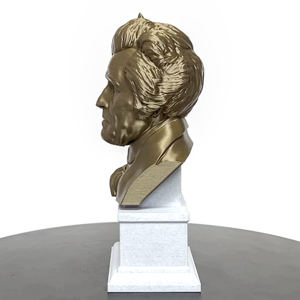 Andrew Jackson, 7th US President, Sculpture Bust on Box Plinth