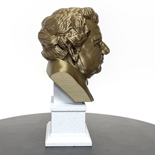 Georg Ohm Famous German Physicist and Mathematician Sculpture Bust on Box Plinth