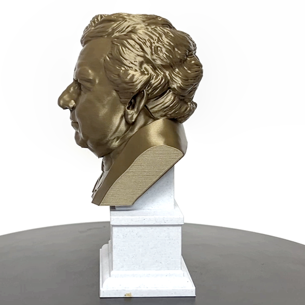 Georg Ohm Famous German Physicist and Mathematician Sculpture Bust on Box Plinth