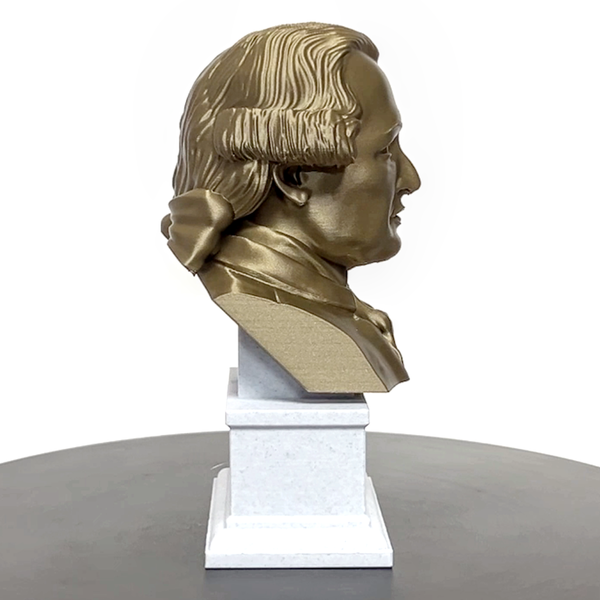 Immanuel Kant Enlightenment Philosopher Sculpture Bust on Box Plinth