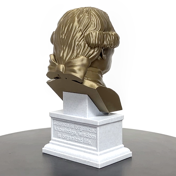 Immanuel Kant Enlightenment Philosopher Sculpture Bust on Box Plinth