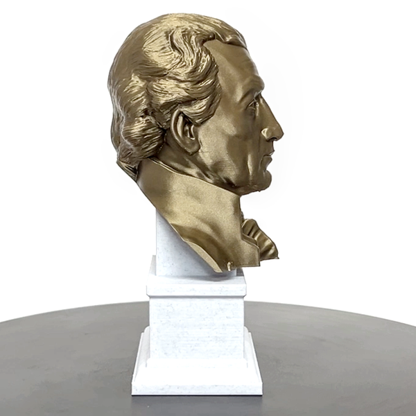 James Monroe, 5th US President, Sculpture Bust on Box Plinth