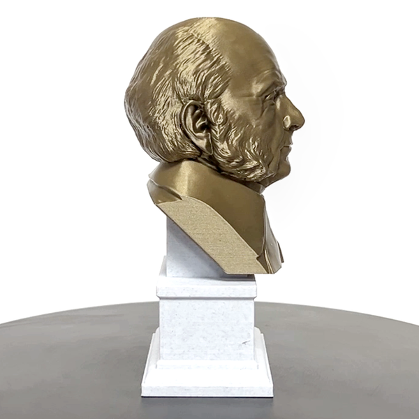John Quincy Adams, 6th US President, Sculpture Bust on Box Plinth