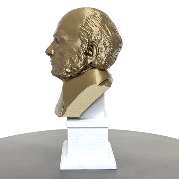 John Quincy Adams, 6th US President, Sculpture Bust on Box Plinth