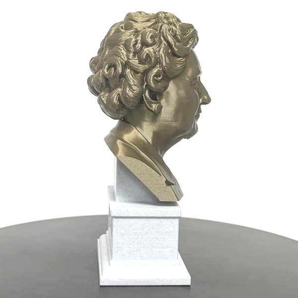 Agatha Christie, Famous English Writer, Sculpture Bust on Box Plinth