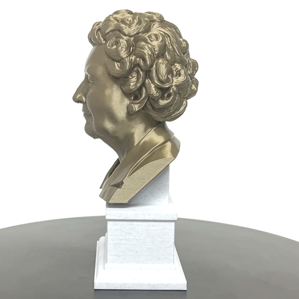 Agatha Christie, Famous English Writer, Sculpture Bust on Box Plinth