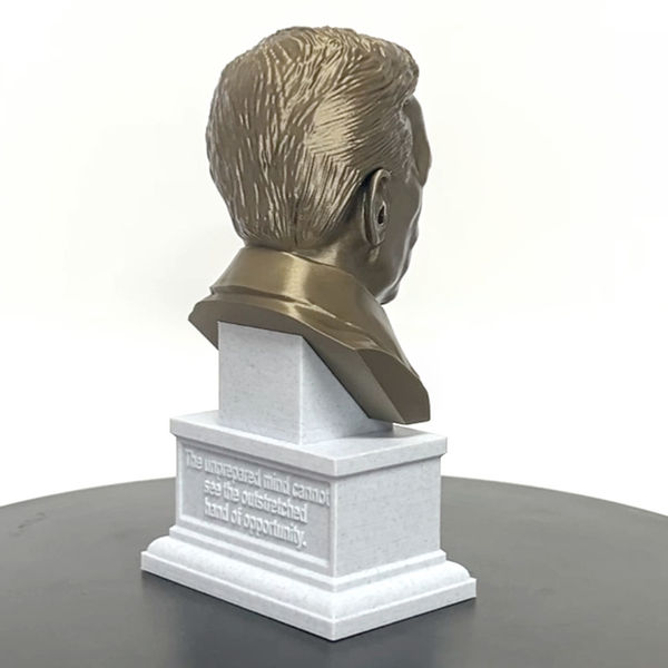 Alexander Fleming Famous Scottish Biologist, Physician, and Pharmacologist Sculpture Bust on Box Plinth