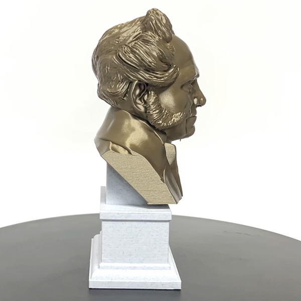 Arthur Schopenhauer German Philosopher Sculpture Bust on Box Plinth
