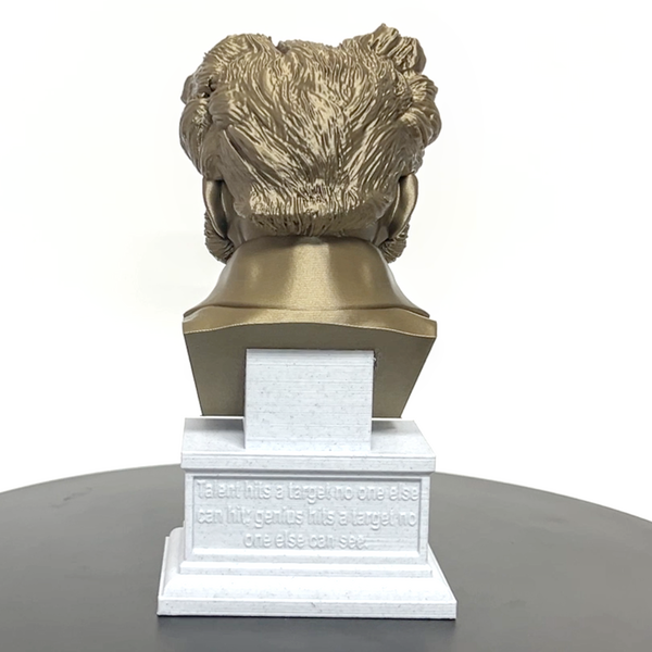 Arthur Schopenhauer German Philosopher Sculpture Bust on Box Plinth