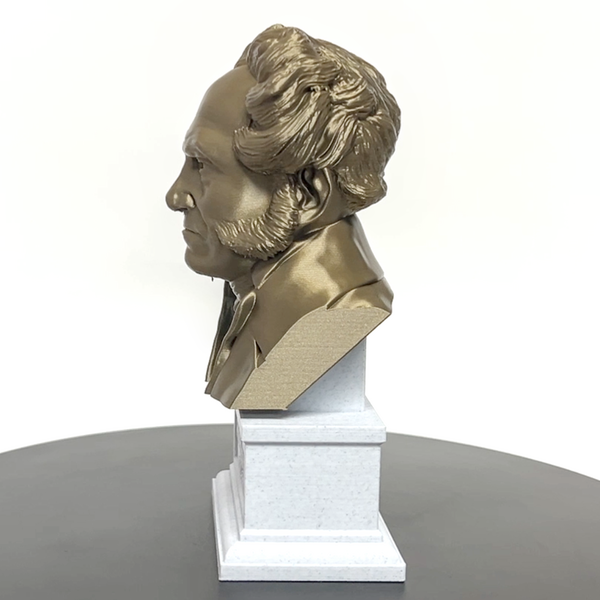 Arthur Schopenhauer German Philosopher Sculpture Bust on Box Plinth