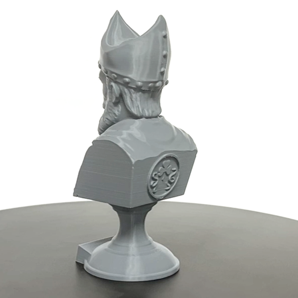 Saint Saint Patrick, Patron of Ireland Sculpture Bust on Pedestal