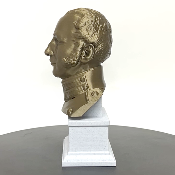 Archibald Henderson USMC "Grand old Man of the Marine Corps" Commandant Sculpture Bust on Box Plinth