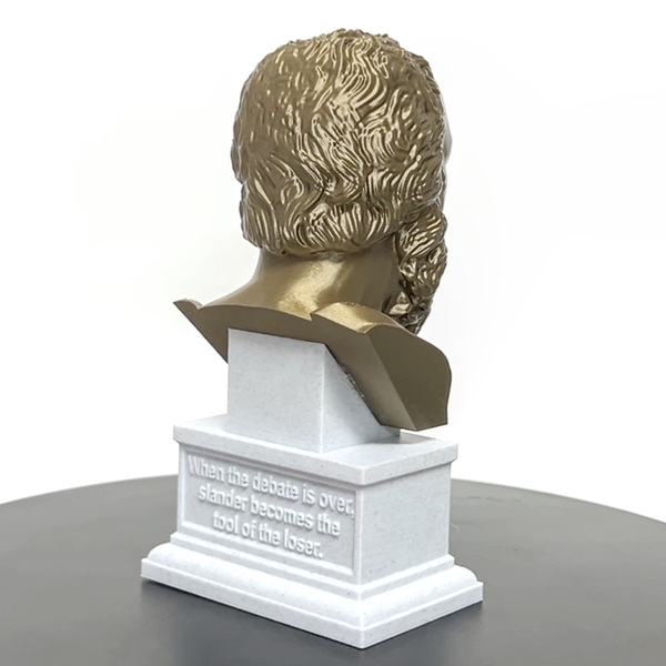 Socrates Greek Philosopher Sculpture Bust on Box Plinth