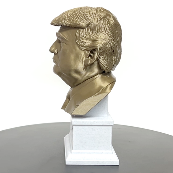 Donald Trump, 45th & 47th US President, Sculpture Bust on Box Plinth