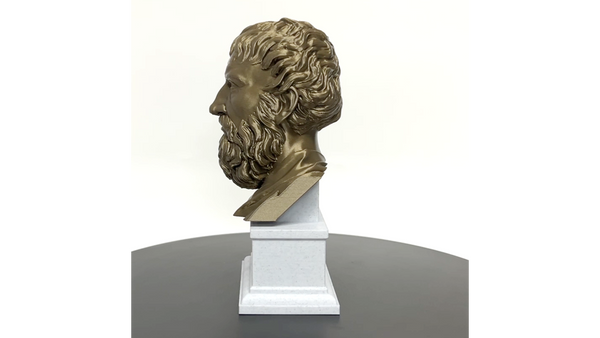 Epictetus Greek Stoic Philosopher Sculpture Bust on Box Plinth