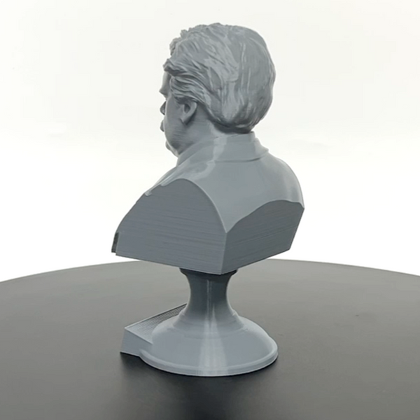 G.K. Chesterton English Writer Sculpture Bust on Pedestal