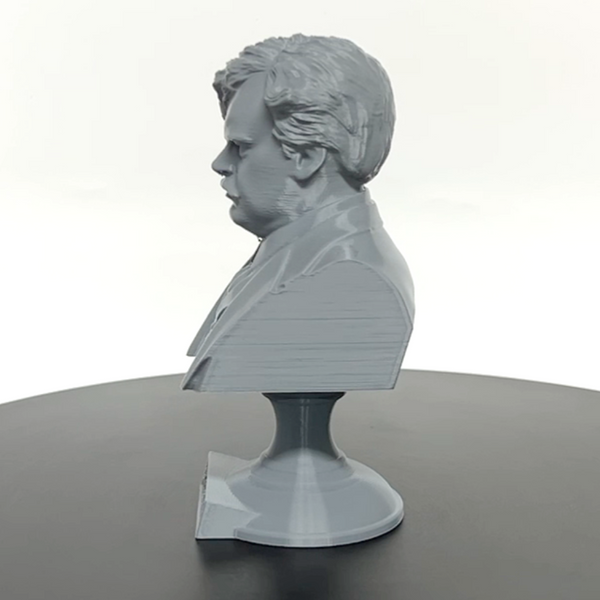 G.K. Chesterton English Writer Sculpture Bust on Pedestal