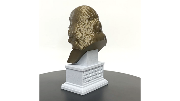 Benjamin Franklin USA Founding Father Sculpture Bust on Box Plinth