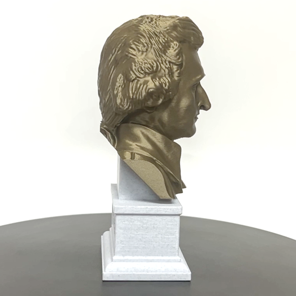 Thomas Paine USA Founding Father Sculpture Bust on Box Plinth