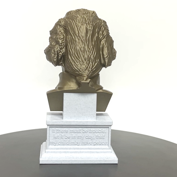 Thomas Paine USA Founding Father Sculpture Bust on Box Plinth