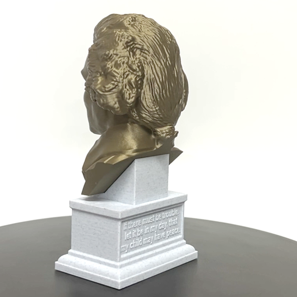 Thomas Paine USA Founding Father Sculpture Bust on Box Plinth