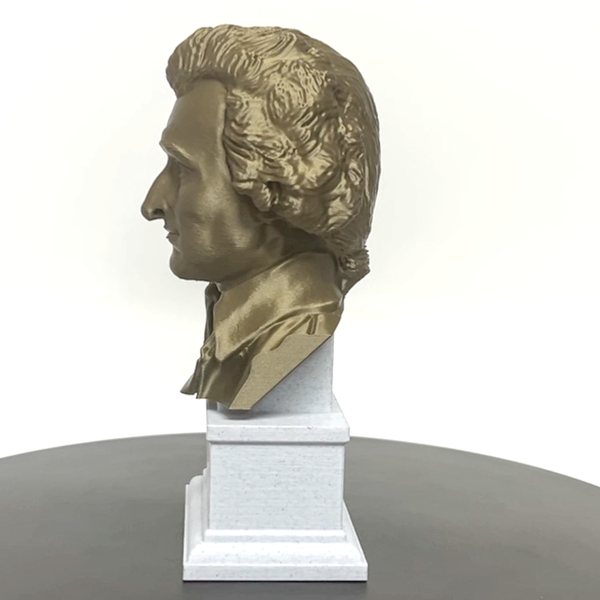 Thomas Paine USA Founding Father Sculpture Bust on Box Plinth