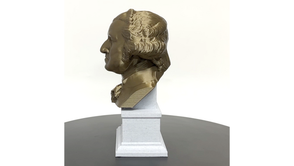 George Washington, 1st US President, Sculpture Bust on Box Plinth