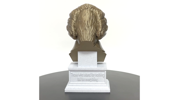 Alexander Hamilton USA Founding Father Sculpture Bust on Box Plinth