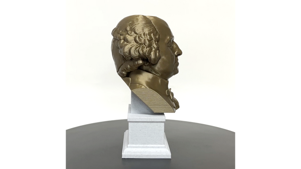 John Adams, 2nd US President, Sculpture Bust on Box Plinth