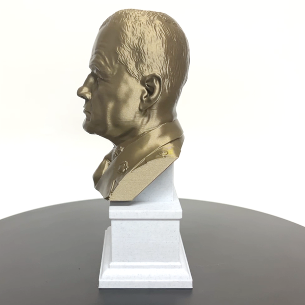 Lewis Burwell "Chesty" Puller Legendary US Marine Corps General Sculpture Bust on Box Plinth