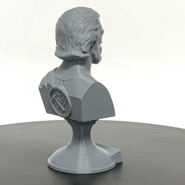 Saint Joseph, Guardian of the Holy Family and Patron Saint of Workers  Sculpture Bust on Pedestal