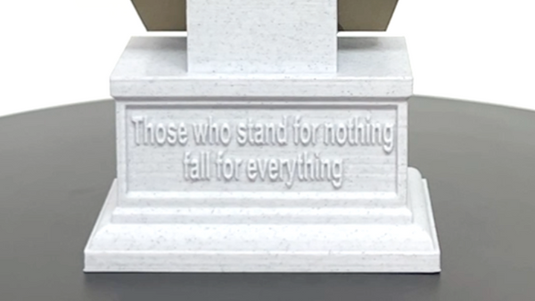 Alexander Hamilton USA Founding Father Sculpture Bust on Box Plinth