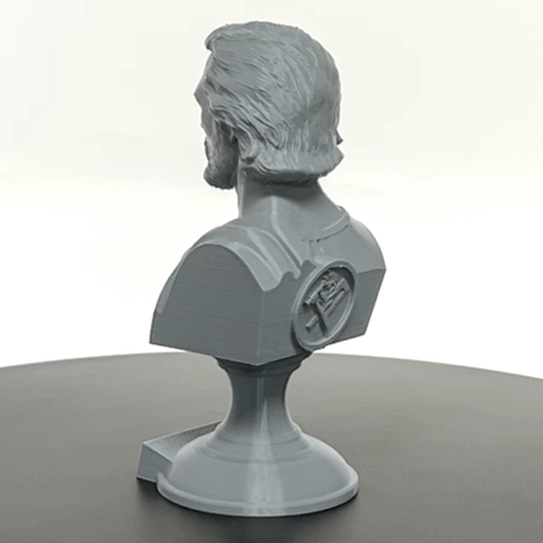 Saint Joseph, Guardian of the Holy Family and Patron Saint of Workers  Sculpture Bust on Pedestal