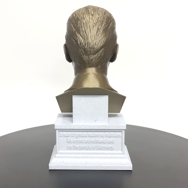 James Joyce, Famous Irish Writer, Sculpture Bust on Box Plinth