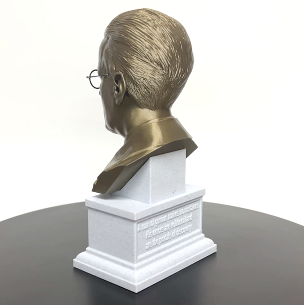 James Joyce, Famous Irish Writer, Sculpture Bust on Box Plinth