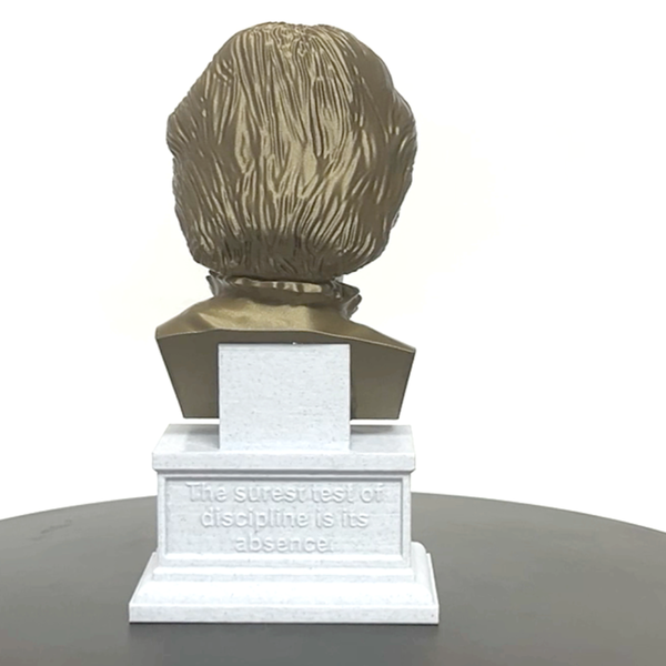 Clara Barton American Nurse Sculpture Bust on Box Plinth