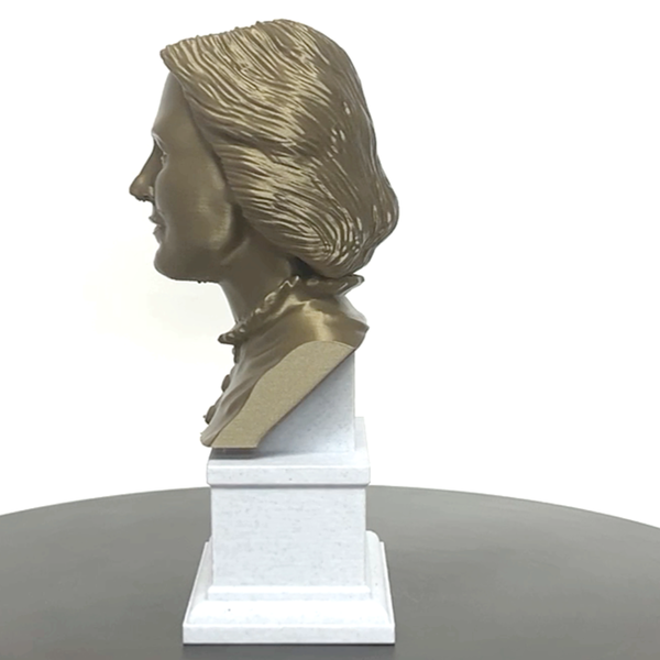Clara Barton American Nurse Sculpture Bust on Box Plinth