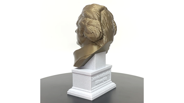 Alexander Hamilton USA Founding Father Sculpture Bust on Box Plinth
