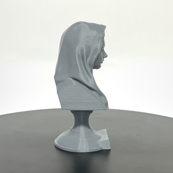 Saint Mary, Mother of God and Queen of Heaven Sculpture Bust on Pedestal