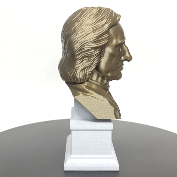 John Locke English Philosopher and Physician Sculpture Bust on Box Plinth
