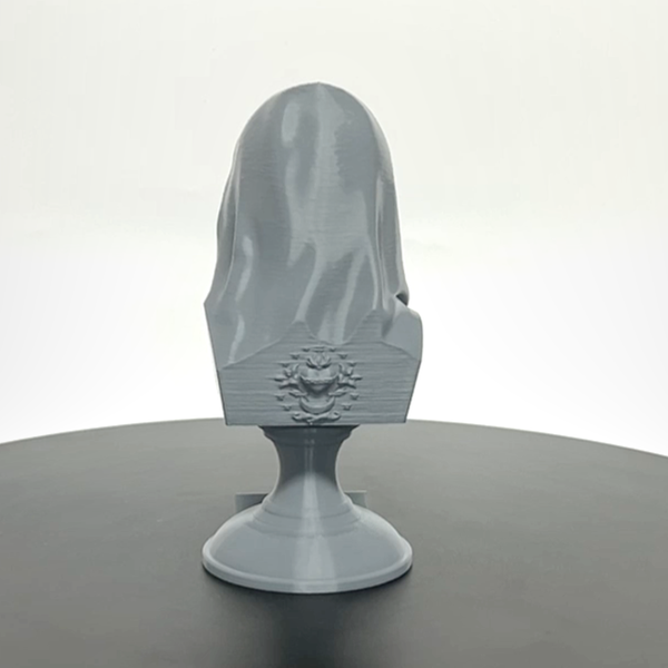 Saint Mary, Mother of God and Queen of Heaven Sculpture Bust on Pedestal