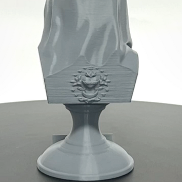 Saint Mary, Mother of God and Queen of Heaven Sculpture Bust on Pedestal